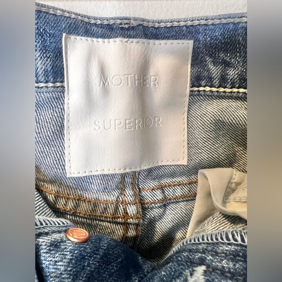 Mother Superior  The Pick Up Skimp Jeans In Melancholy Blue Size 24 - Picture 5 of 8